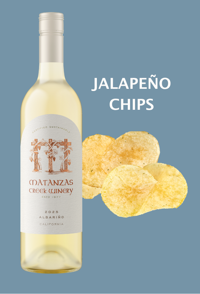 Matanzas Creek Albariño with Jalapeño Chips