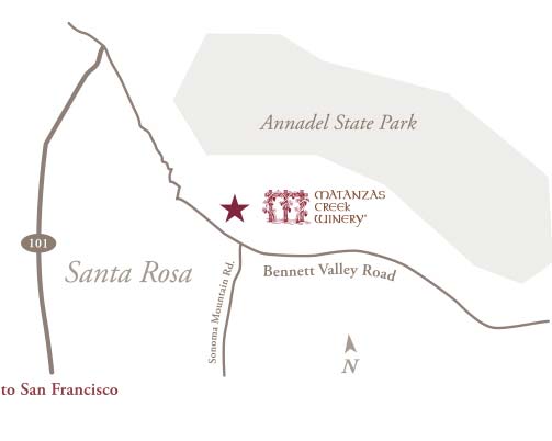 Matanzas Creek Winery Map